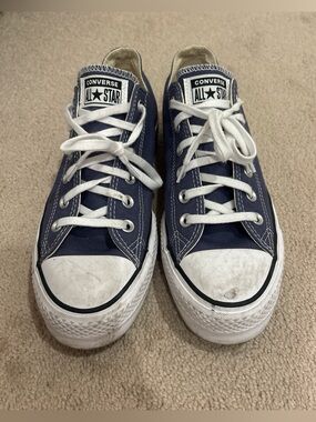 Converse  Chuck Taylor All Star Low Top Sneakers - Navy (minor scruffs on toe)